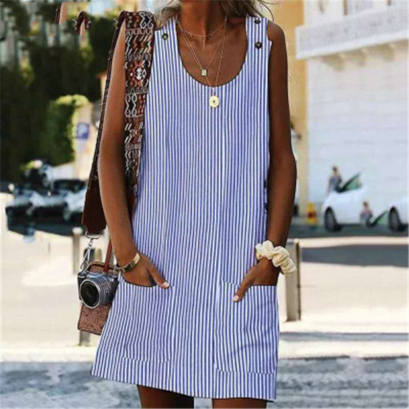 LP | tascone tondo a righe tuta bottone tuta casual gonna