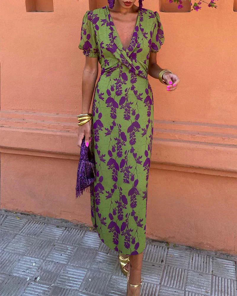 LP | Abito con vivace stampa floreale