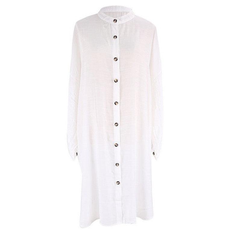 LP | Camicia di moda femminile monopetto per la protezione solare in spiaggia