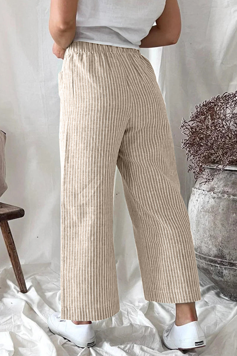 LP | Casual borsa solida allentato pantaloni dritti (5 colori)