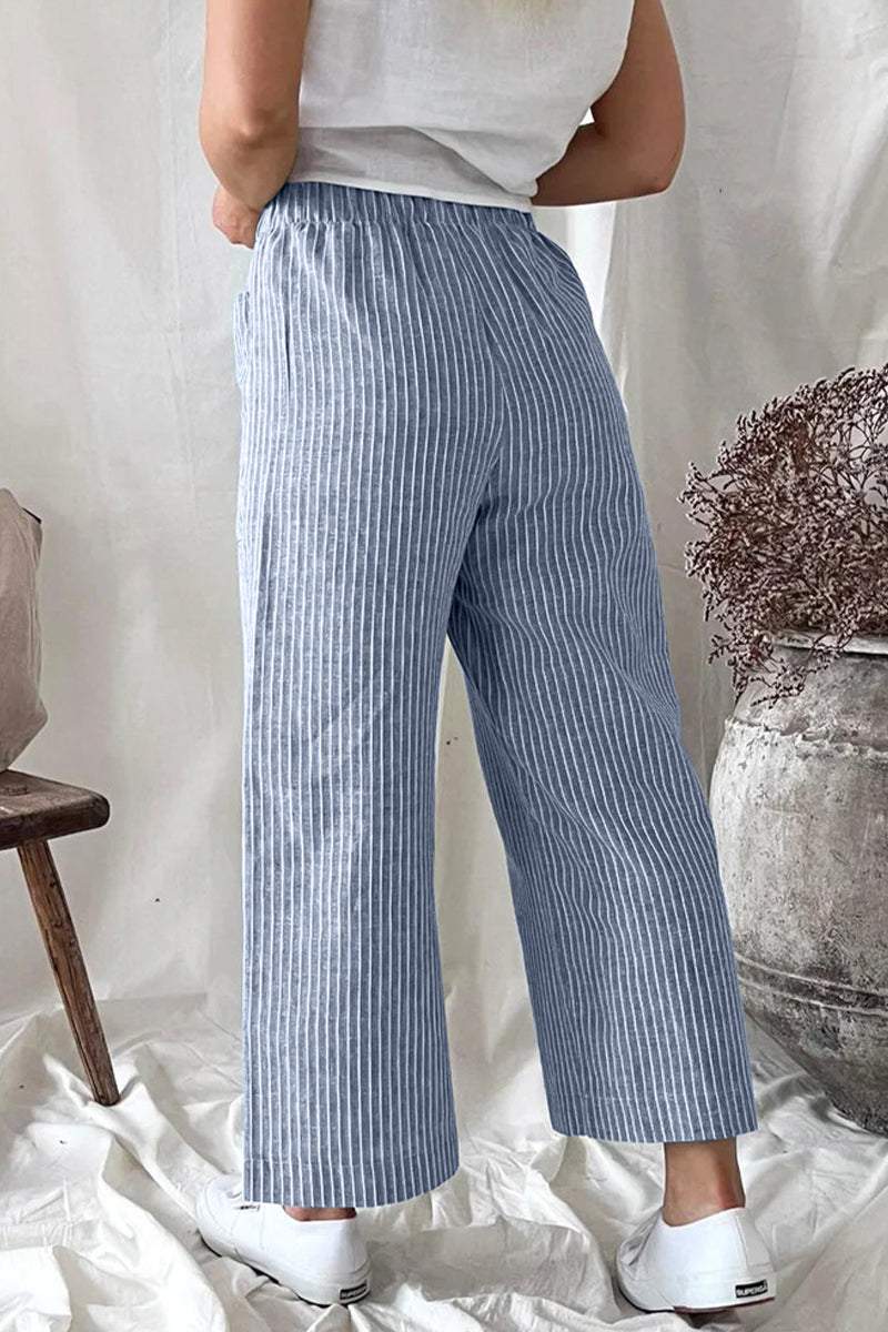 LP | Casual borsa solida allentato pantaloni dritti (5 colori)