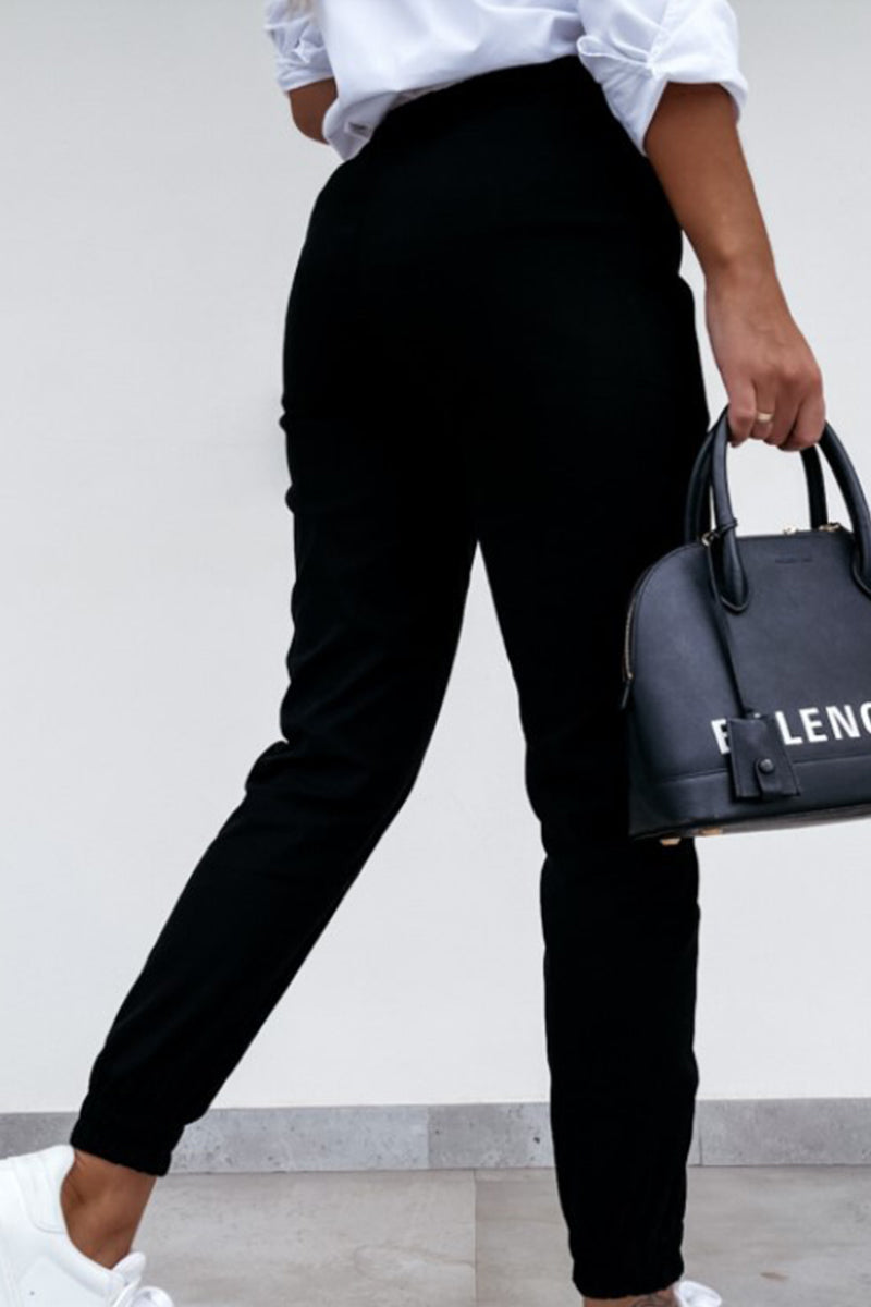 LP | Tasca solida Casual Regolare Vita media Matita Solido Colore Pantaloni
