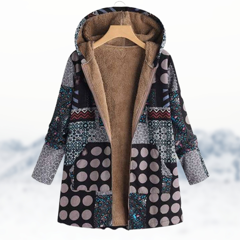 LP | Cappotto invernale chic e accogliente con stampa