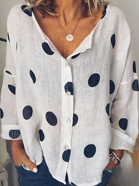 LP | Camicia a maniche lunghe con scollo a V