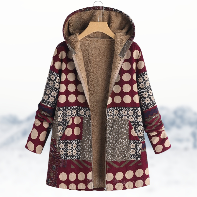 LP | Cappotto invernale chic e accogliente con stampa