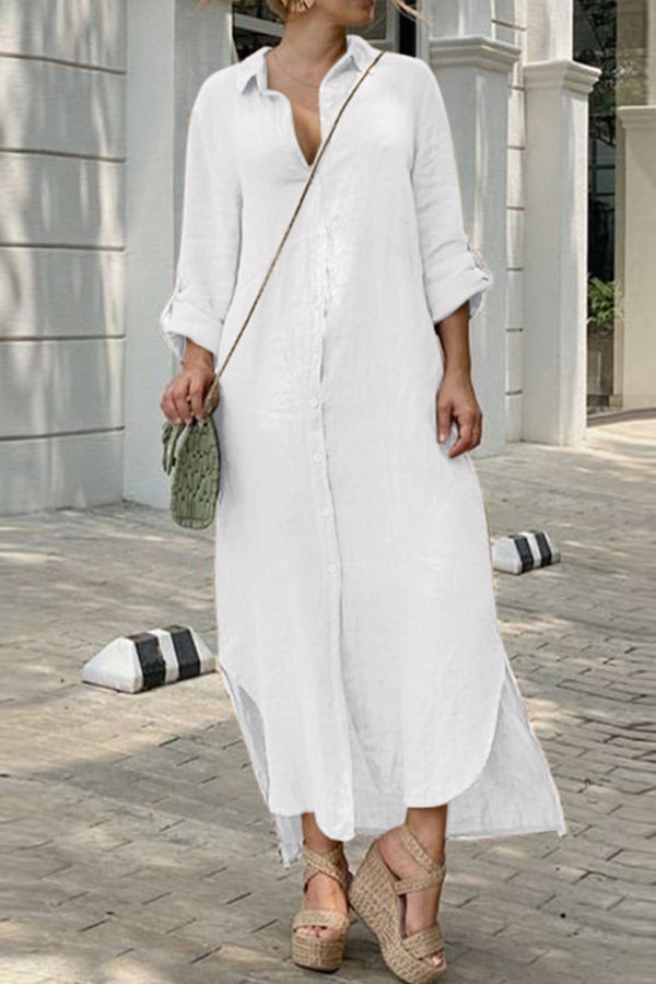 LP | ABITO CON COLLO A CAMICIA E BOTTONI