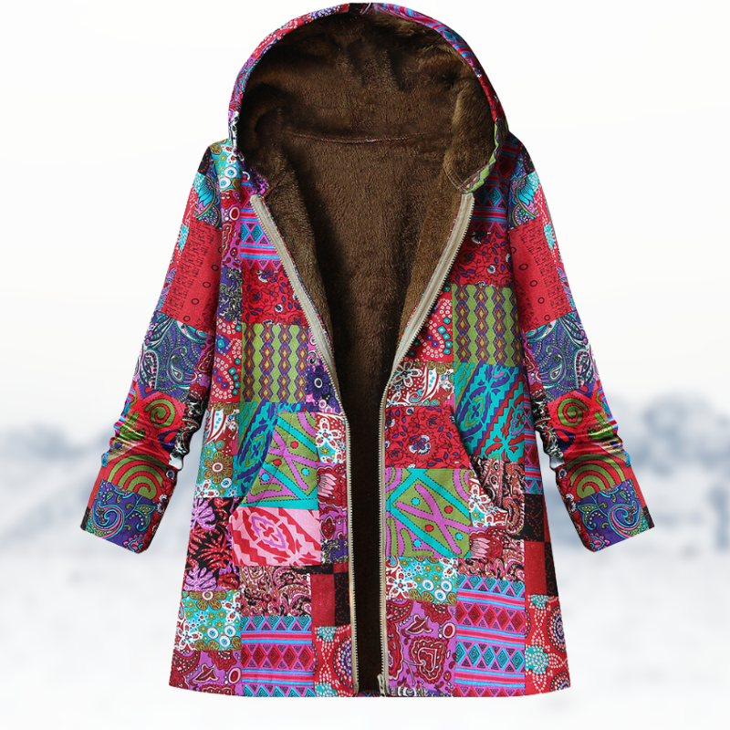 LP | Cappotto invernale chic e accogliente con stampa