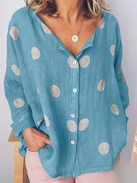 LP | Camicia a maniche lunghe con scollo a V