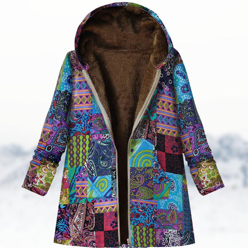 LP | Cappotto invernale chic e accogliente con stampa