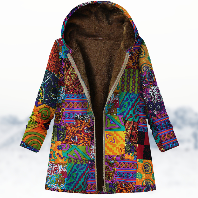LP | Cappotto invernale chic e accogliente con stampa