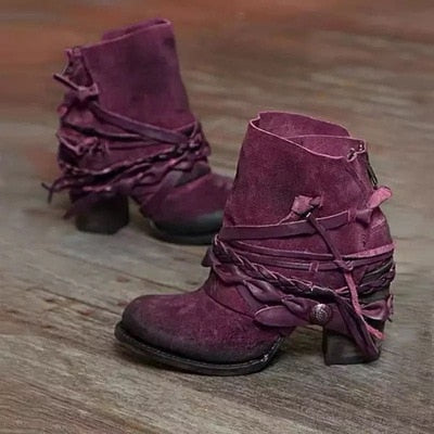 LP | Stivali rustici a portafoglio boho