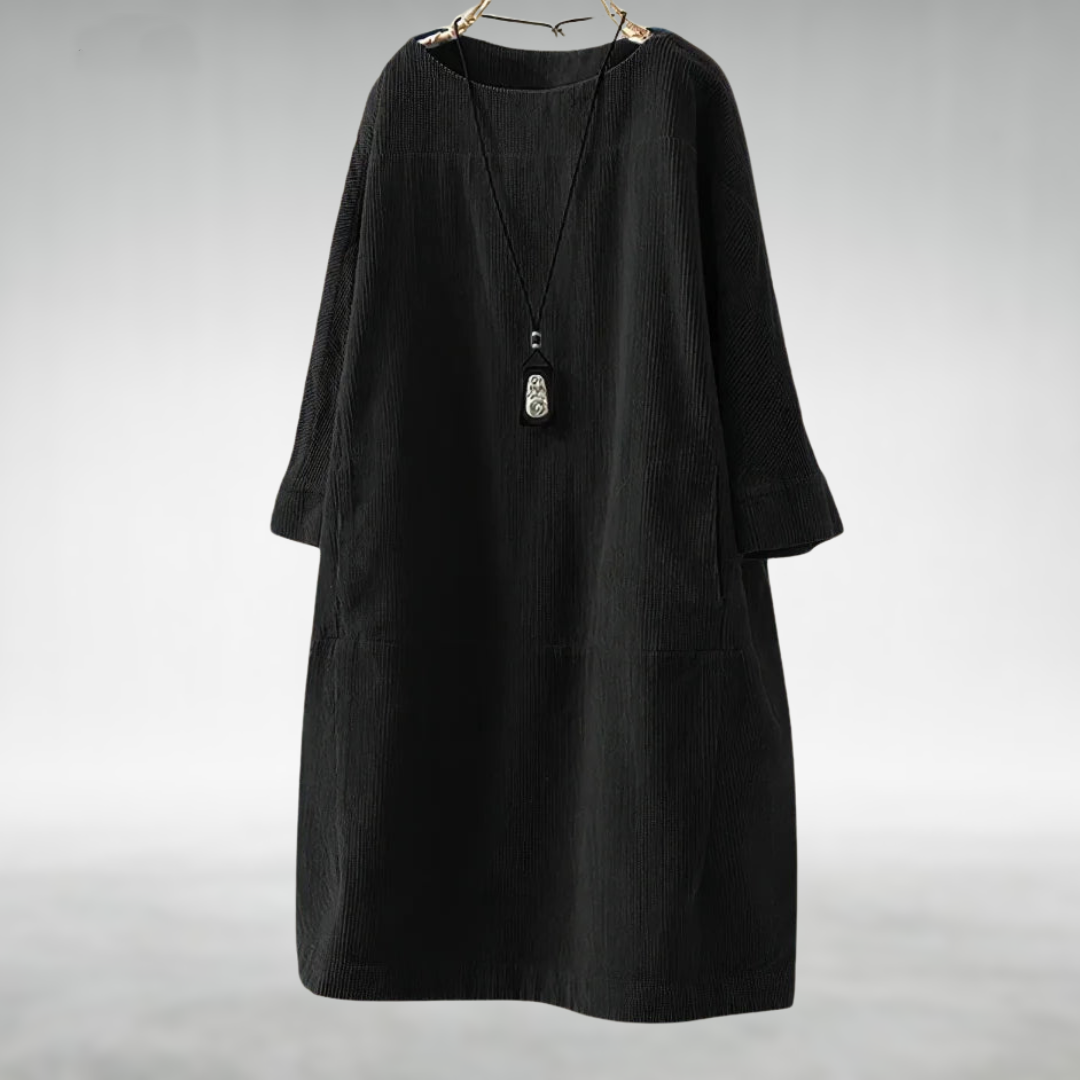 LP | Amy™ Abito midi in velluto a coste rilassato