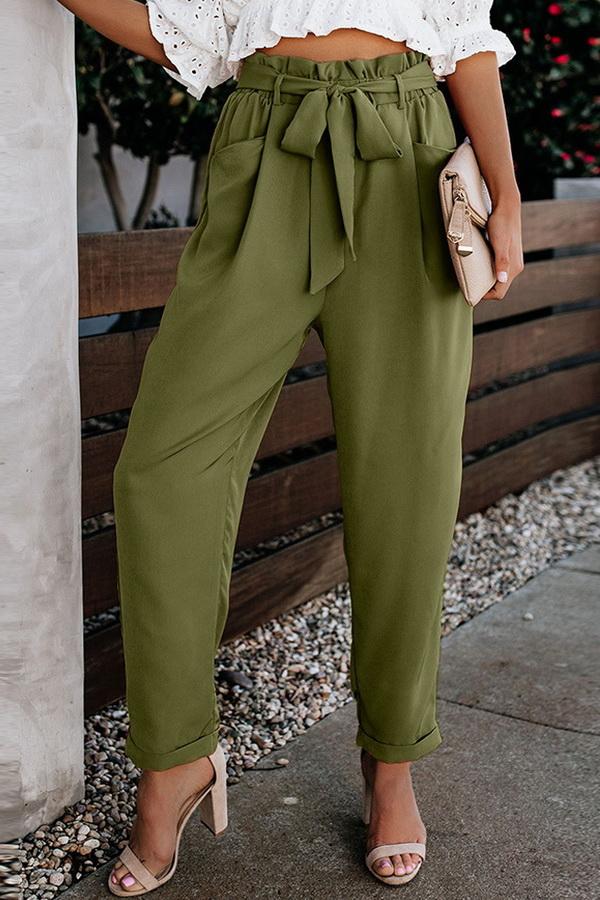 LP | Pantaloni casual a vita alta