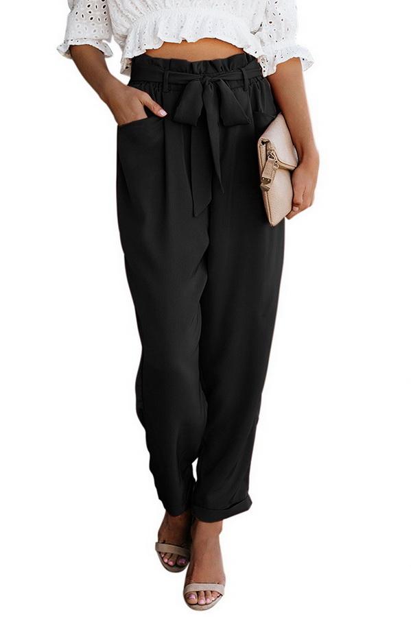 LP | Pantaloni casual a vita alta