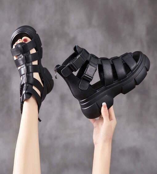 LP | Sandali gladiatori grossi con cinturini multipli