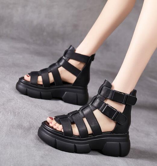LP | Sandali gladiatori grossi con cinturini multipli