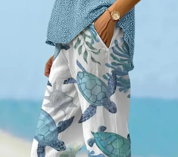 LP | Pantaloni blu con tasca laterale