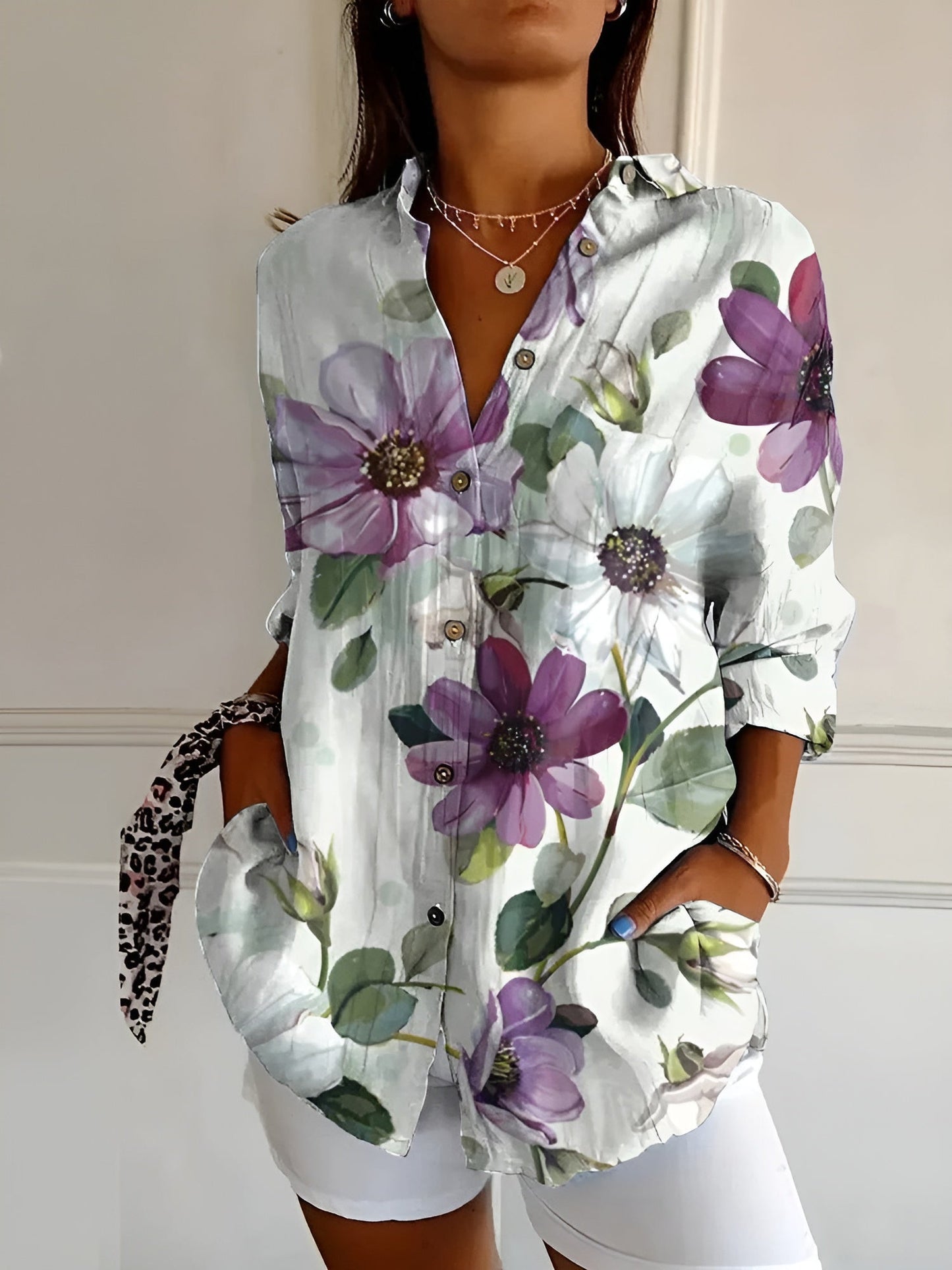LP | Camicetta da donna Camicia a maniche lunghe button-down