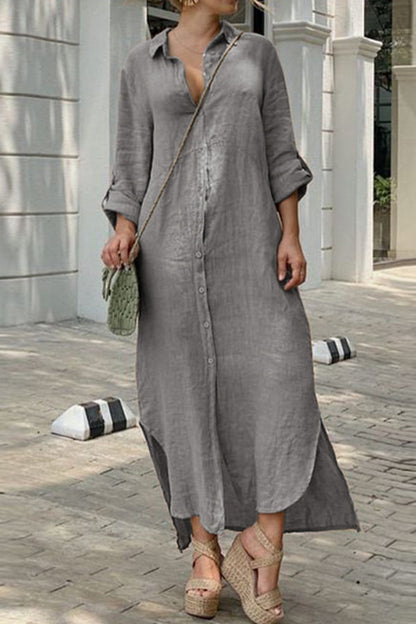 LP | ABITO CON COLLO A CAMICIA E BOTTONI