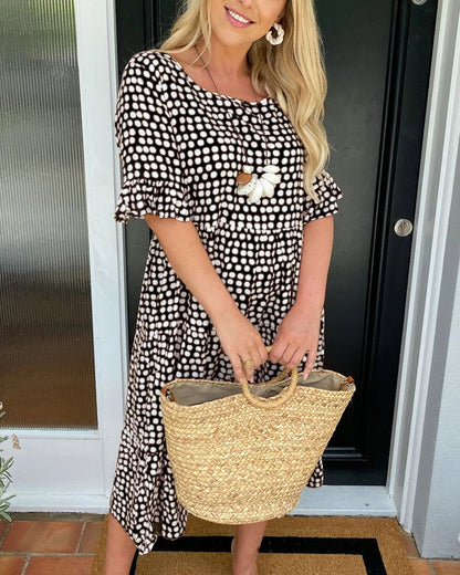 LP | Leslie | Vestito midi a pois
