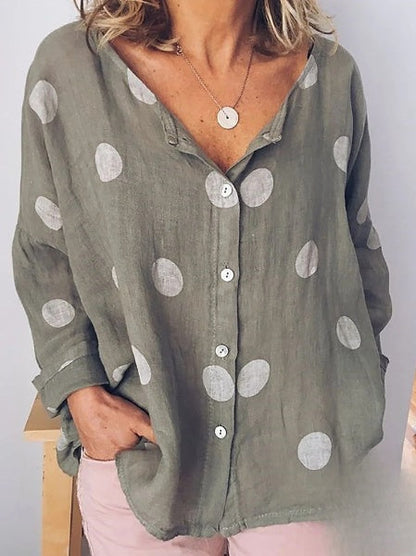 LP | Camicia a maniche lunghe con scollo a V