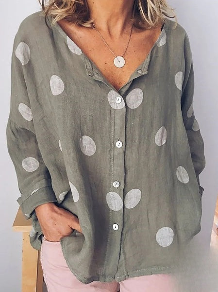 LP | Camicia a maniche lunghe con scollo a V