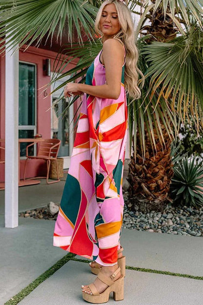 LP | Maxi abito senza maniche con stampa boho