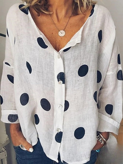 LP | Camicia a maniche lunghe con scollo a V