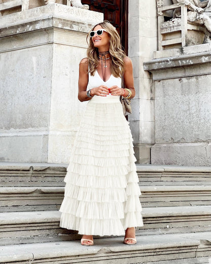 LP | Maxi gonna con volant e tulle