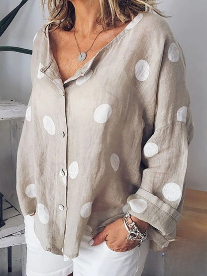 LP | Camicia a maniche lunghe con scollo a V