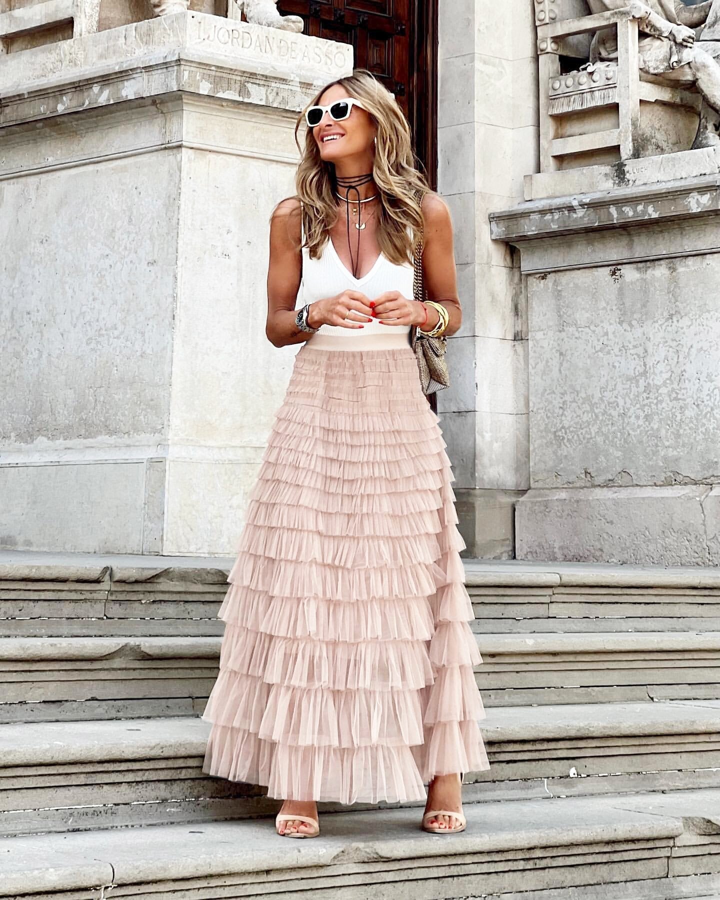 LP | Maxi gonna con volant e tulle