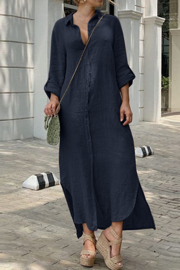 LP | ABITO CON COLLO A CAMICIA E BOTTONI