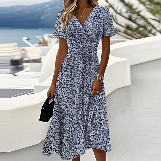 LP | Breezy Ditsy - Vestito midi a maniche corte con stampa floreale