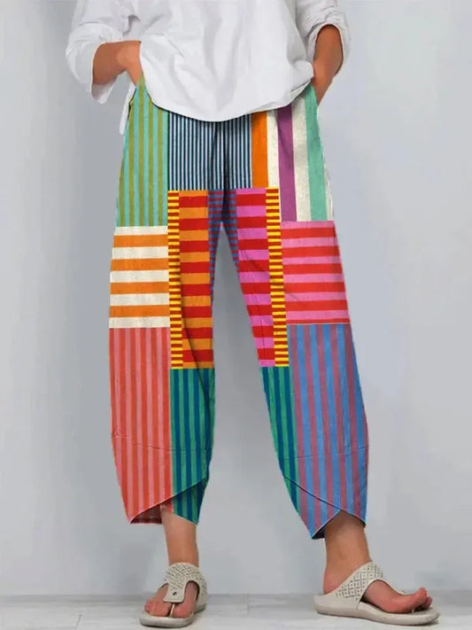 LP | Popolari pantaloni con tasca laterale a blocchi di colore