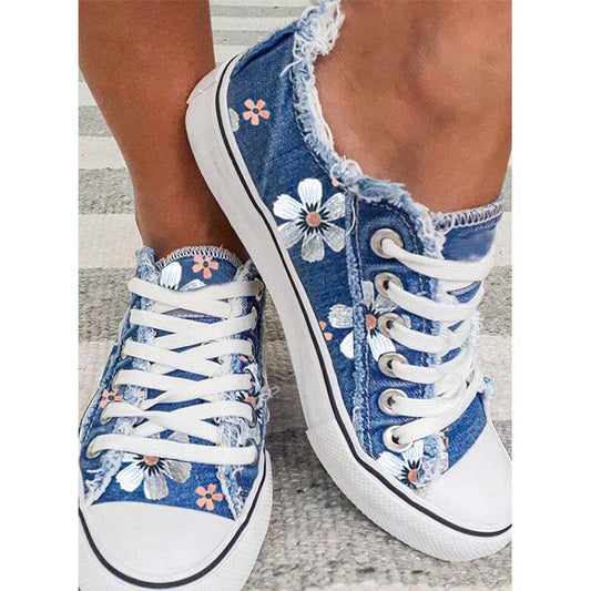 LP | Scarpe da ginnastica con stampa floreale