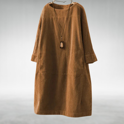LP | Amy™ Abito midi in velluto a coste rilassato