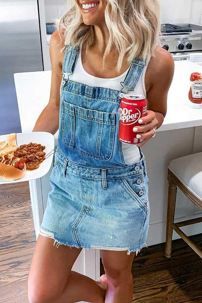 LP | Abito tuta in denim con fibbia regolabile