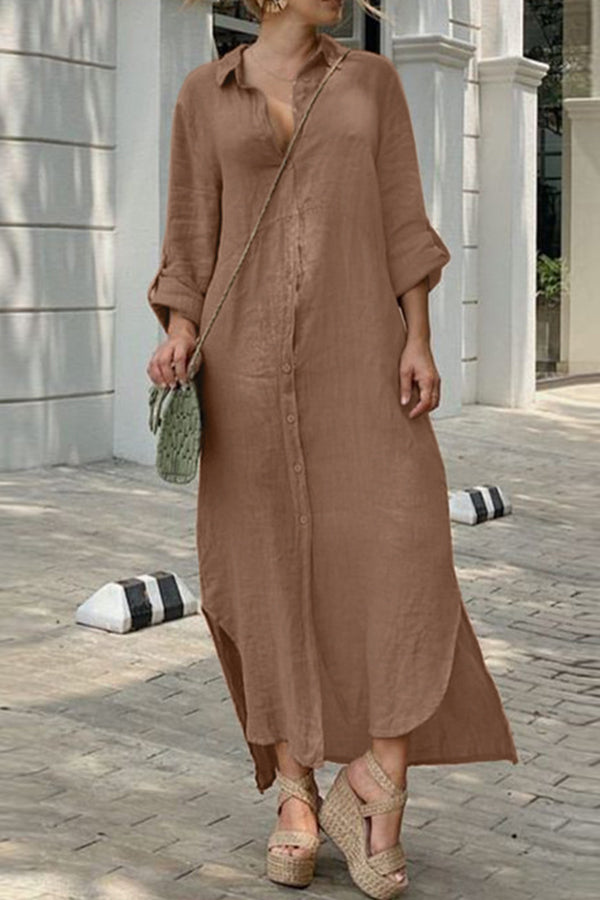 LP | ABITO CON COLLO A CAMICIA E BOTTONI