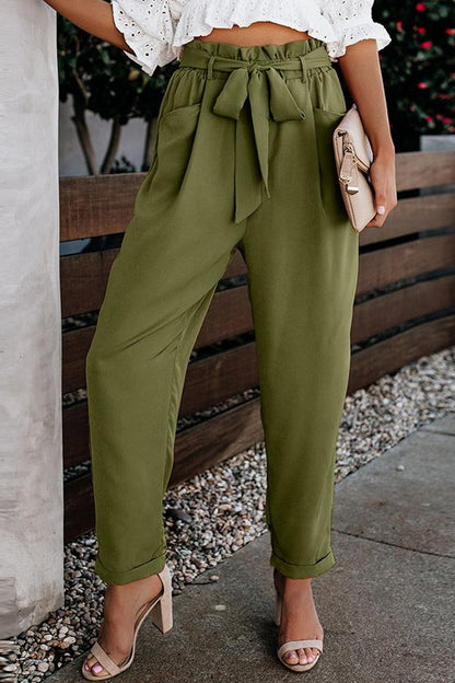 LP | Pantaloni casual a vita alta