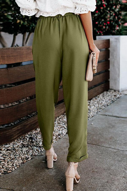 LP | Pantaloni casual a vita alta