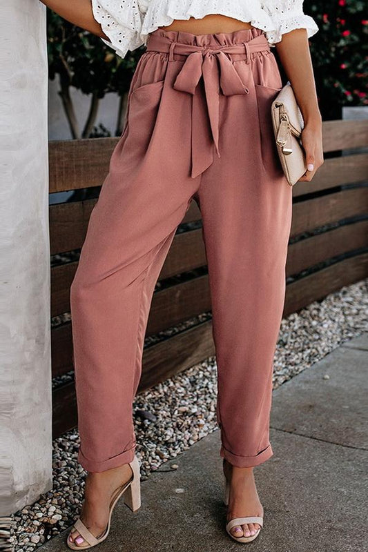 LP | Pantaloni casual a vita alta