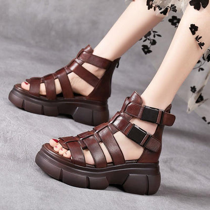 LP | Sandali gladiatori grossi con cinturini multipli