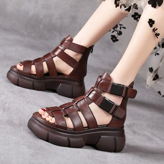 LP | Sandali gladiatori grossi con cinturini multipli