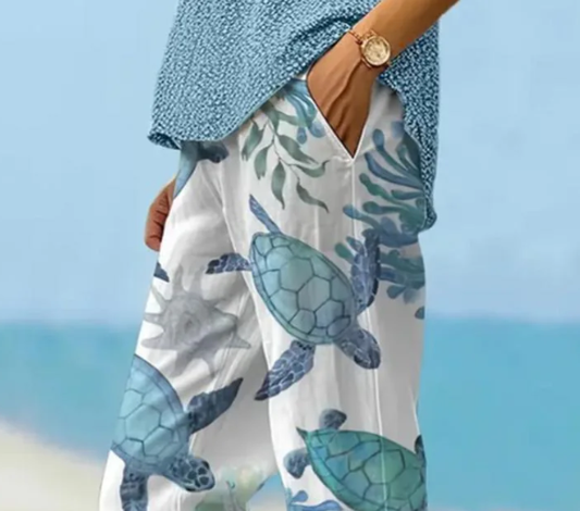 LP | Pantaloni blu con tasca laterale