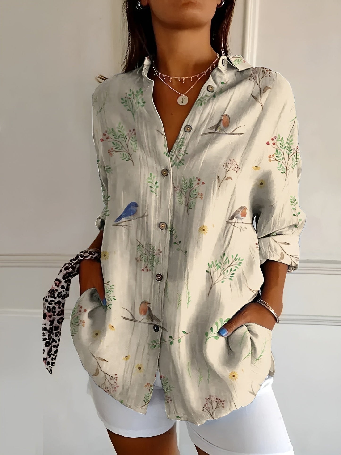 LP | Camicetta da donna Camicia a maniche lunghe button-down